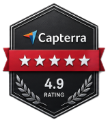 Capterra — 4.9 Rating award badge for Wve Labs
