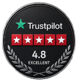 Trustpilot — 4.8 Excellent award badge for Wve Labs
